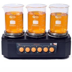 3 Station Magnetic Stirrer With Hotplate